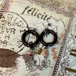 Hand Crafted Vintage Shell Button Earrings